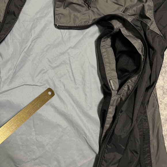 Columbia Jacket Men's L Full Zip Up Hooded Packable Black 100% Nylon RN 69724 - Picture 9 of 17